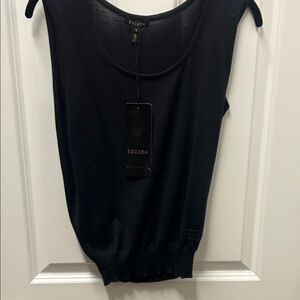 Escada Classic Black Tank Top
